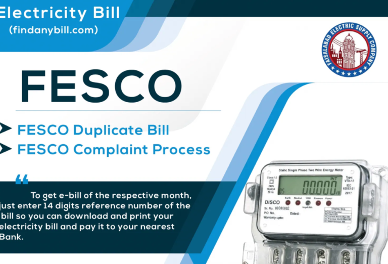 FESCO Online Bill Download  Easy Way to Check and Print Your Electricity Bill