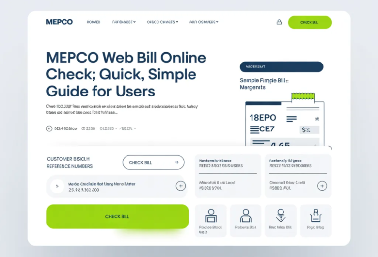 MEPCO Web Bill Online Check: Quick , Simple Guide for Users
