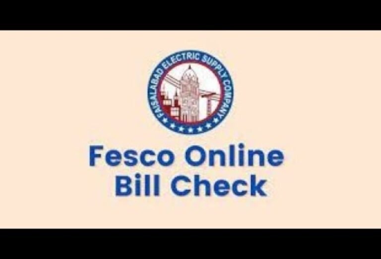 Online Bill Check FESCO Easy Guide to Check Your FESCO Bill Online